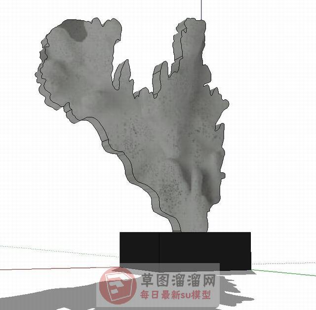 工艺品摆件珊瑚石SU模型