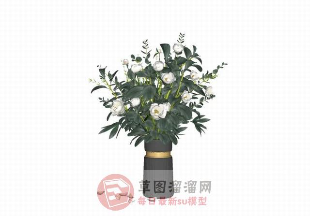 装饰摆件花瓶SU模型