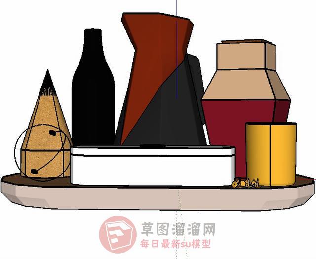 室内装饰花瓶SU模型