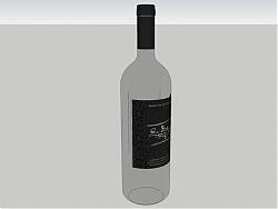 鸡尾酒酒瓶瓶子SU模型