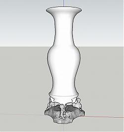 欧式装饰花瓶SU模型 免费sketchup模型下载