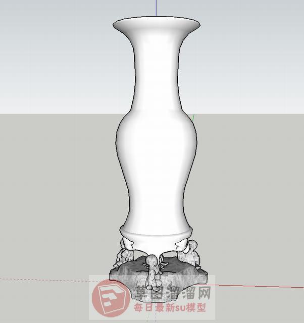欧式装饰花瓶SU模型