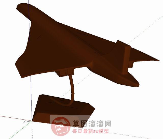 飞机摆件模型SU模型