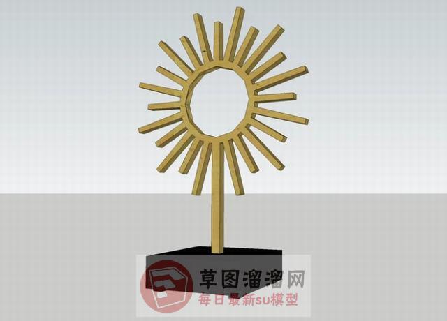 装饰品太阳SU模型