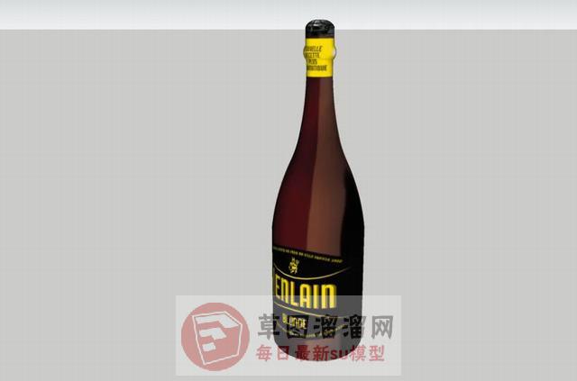香槟酒瓶SU模型