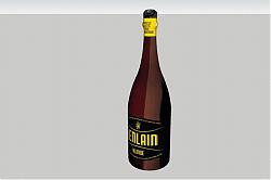 香槟酒瓶SU模型
