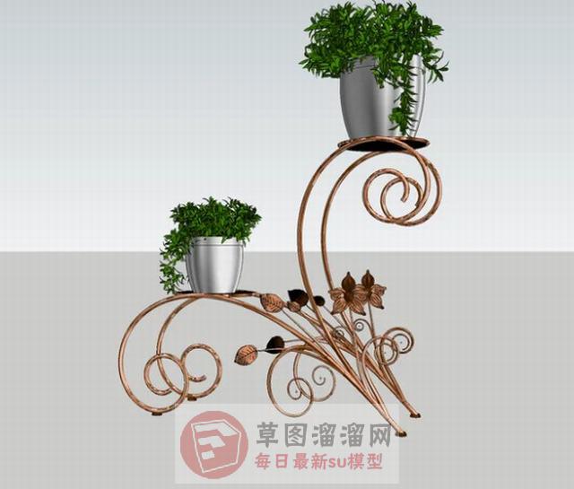马造型花架SU模型
