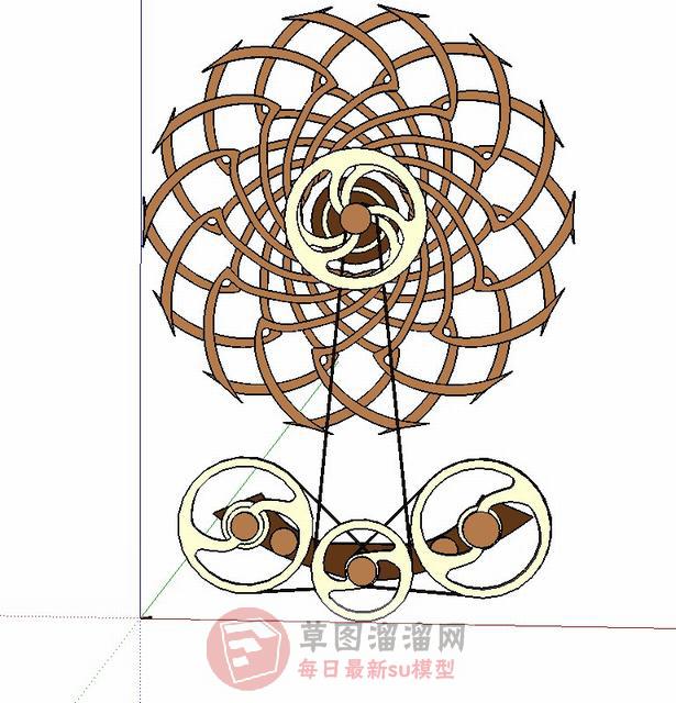 墙饰装饰品SU模型