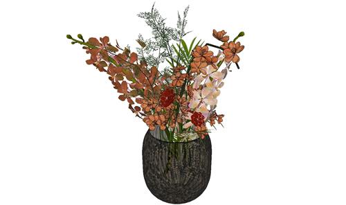 装饰花瓶瓶子SU模型