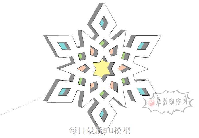 墙饰品装饰SU模型