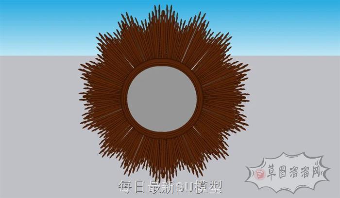 装饰镜子SU模型