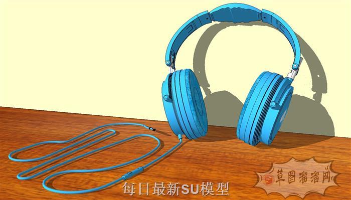 装饰品耳机摆件SU模型