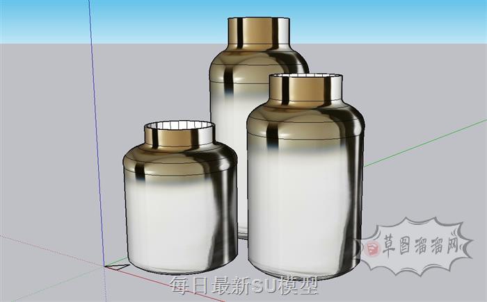 装饰品浴卫摆件SU模型