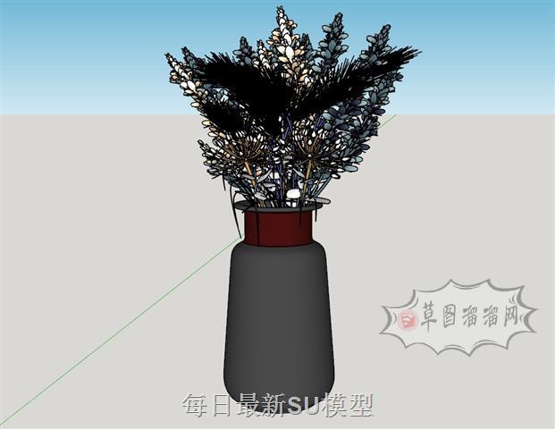 装饰品花瓶摆件SU模型