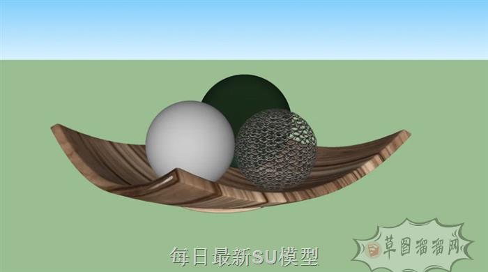 工艺品装饰摆件SU模型