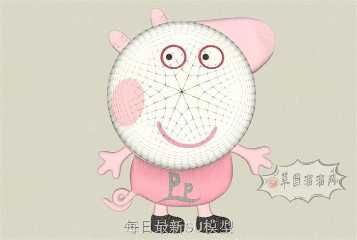 卡通小猪佩奇SU模型