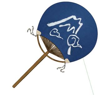 日式扇子团扇SU模型