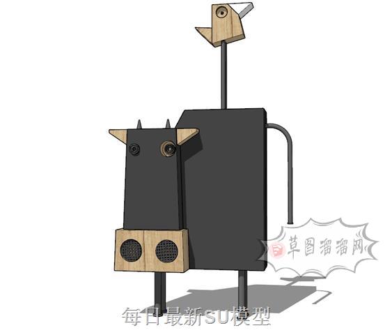 牛鸟工艺品SU模型