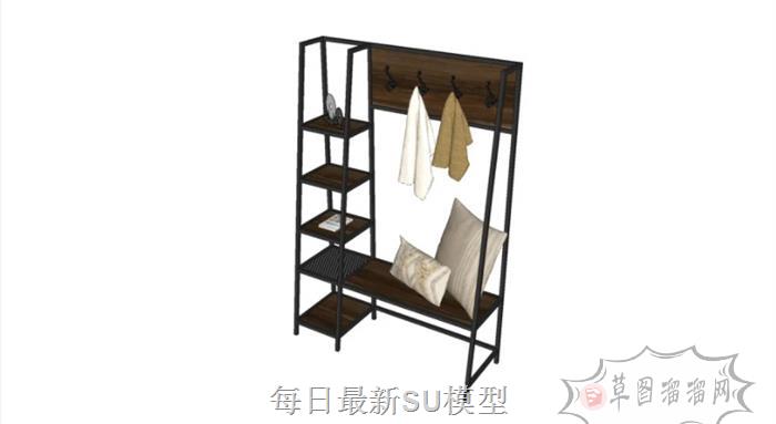 衣架挂架SU模型