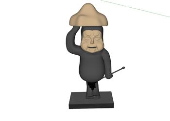 人物工艺品摆件SU模型 免费sketchup模型下载