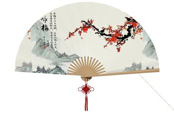 中式折扇扇子SU模型