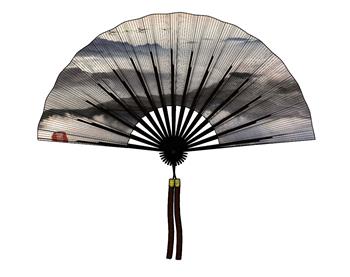 折扇扇子SU模型