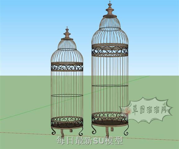 装饰鸟笼SU模型