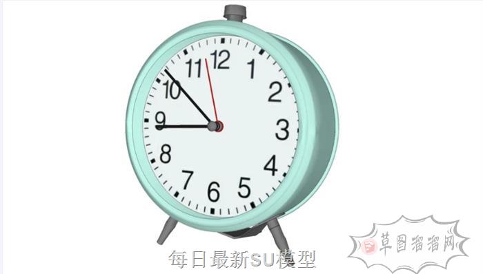 闹钟时钟装饰钟SU模型