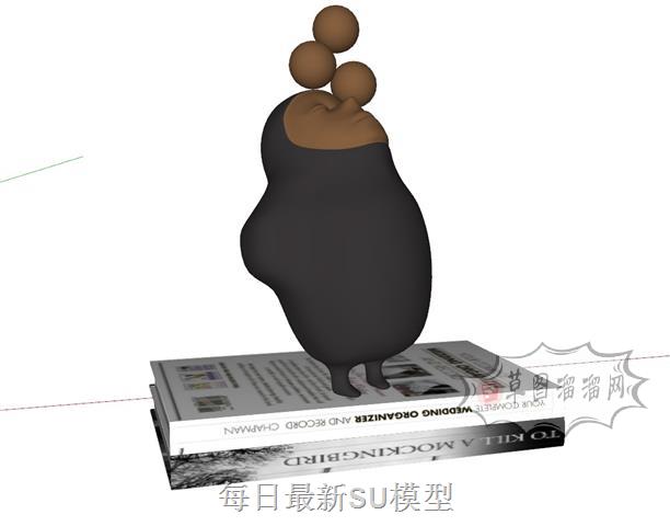 创意抽象人物SU模型