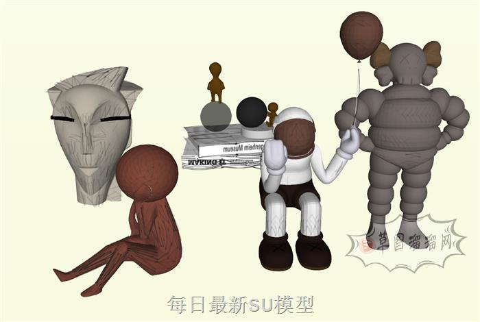 工艺品摆件装饰SU模型