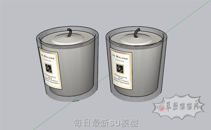 蜡烛装饰摆件SU模型