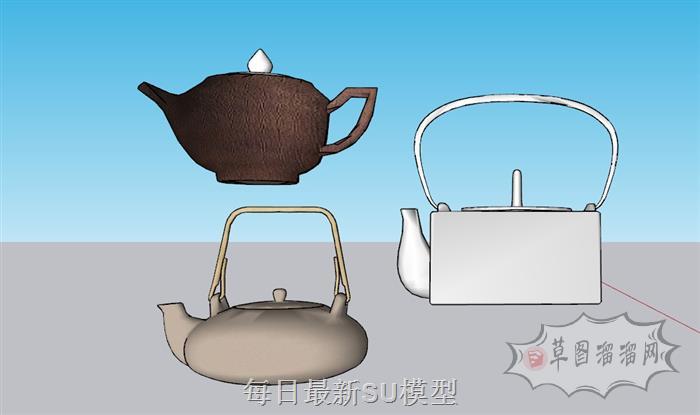 茶壶烧水壶水壶SU模型