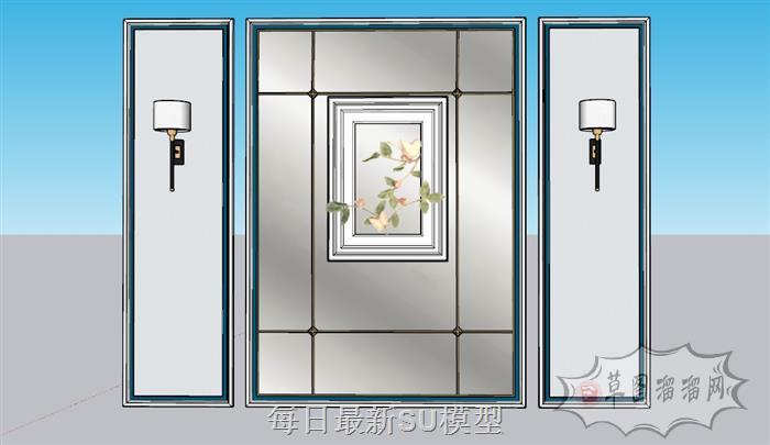 装饰背景墙SU模型
