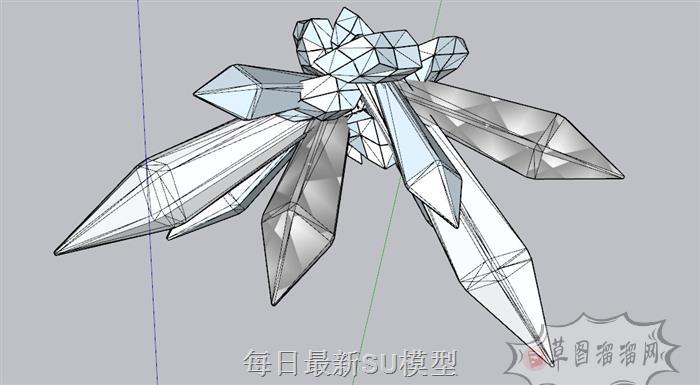 水晶石装饰SU模型