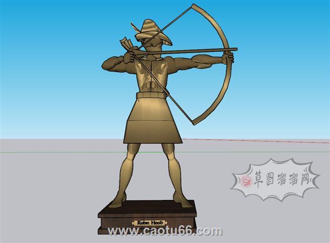 罗宾逊工艺品摆件SU模型