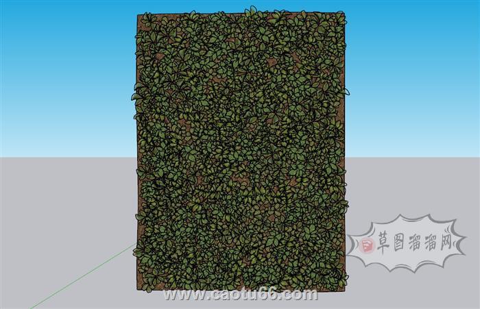绿植墙植物墙SU模型