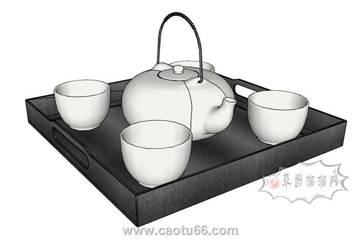 茶壶SU模型