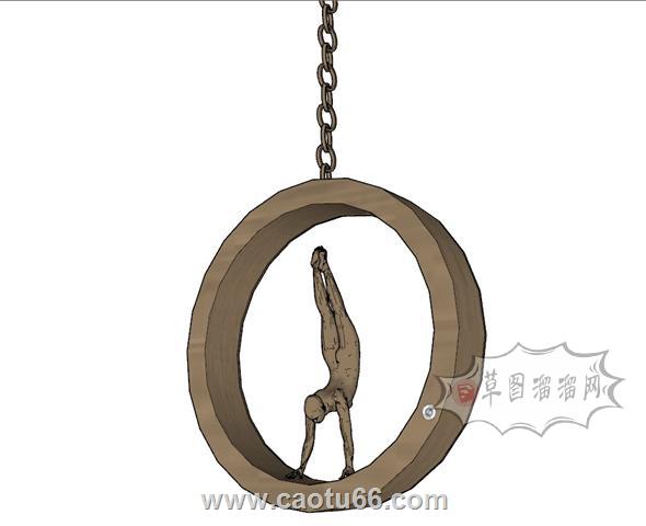 体操工艺品SU模型