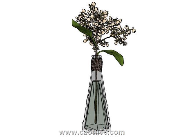 花瓶装饰SU模型
