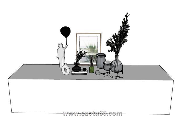 工艺品花瓶SU模型