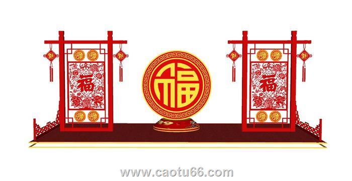 新年春节元旦SU模型
