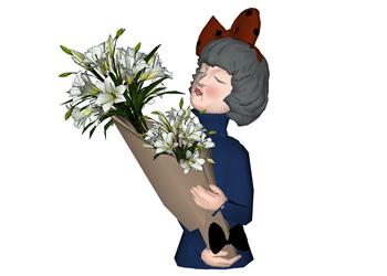 鲜花捧花工艺品SU模型