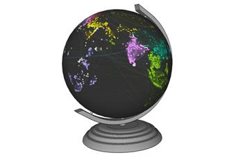 地球仪装饰SU模型