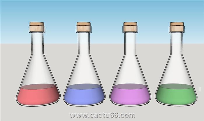 化学实验器皿SU模型