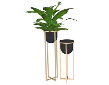 花架植物花盆SU模型