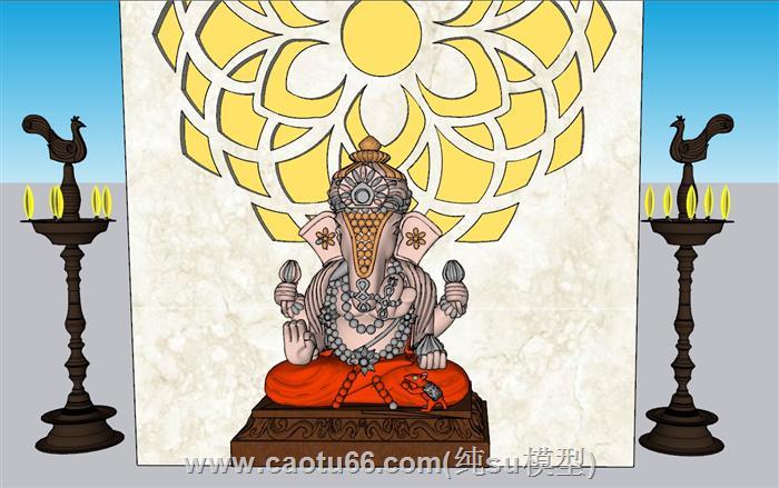 印度象头神犍尼萨SU模型