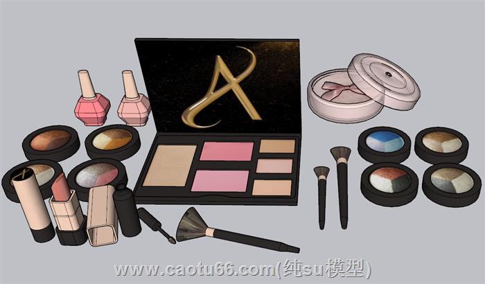 化妆品化妆盒SU模型
