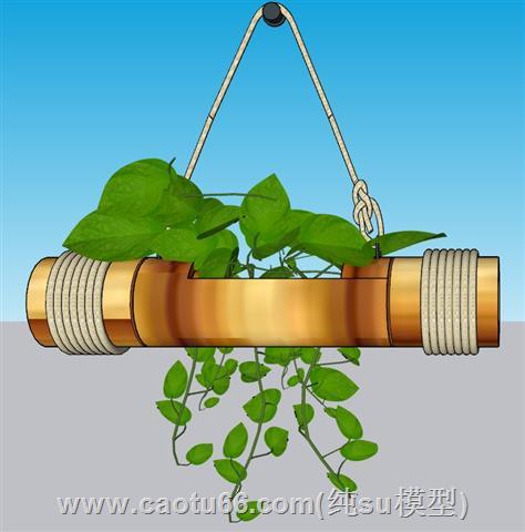 装饰植物吊篮SU模型