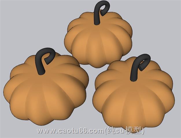 装饰南瓜凳子SU模型