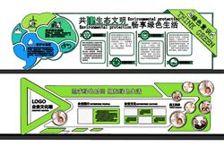 企业文化墙宣传栏SU模型